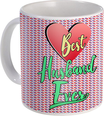 SKY TRENDS Best Husband Ever Ceramic Gift For Anniversery And Valentine Day Design (65) Ceramic Mug(320 ml), White
SKY TRENDS Best Husband Ever Ceramic Gift For Anniversery And Valentine Day Design (65) Ceramic Mug(320 ml), White