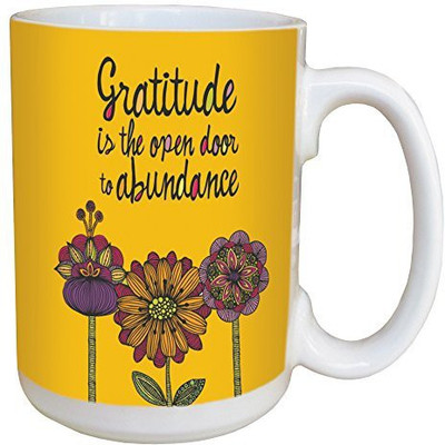 Tree-Free Greetings Greetings 45542 Valentina Ramos Gratitude is the Open Door Ceramic with Full-Sized Handle, 15-Ounce Ceramic Mug(60 ml), Multicolor
Tree-Free Greetings Greetings 45542 Valentina Ramos Gratitude is the Open Door Ceramic with Full-Sized Handle, 15-Ounce Ceramic Mug(60 ml), Multicolor