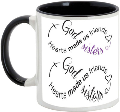 AllUPrints Gift For Bahiya Dooj/ Brother/ Sister - God Hearts Made Us Friends Black Ceramic Mug(325 ml)
AllUPrints Gift For Bahiya Dooj/ Brother/ Sister - God Hearts Made Us Friends Black Ceramic Mug(325 ml)