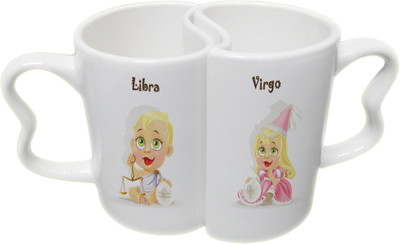 Ucard Libra and Virgo Zodiac Sign Valentines Day Couple Bone China, Ceramic, Porcelain Mug(325 ml), Multicolor
Ucard Libra and Virgo Zodiac Sign Valentines Day Couple Bone China, Ceramic, Porcelain Mug(325 ml), Multicolor