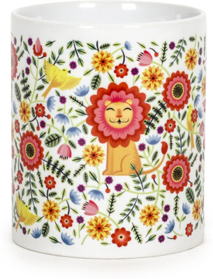 Chumbak Jungle King Ceramic Mug(300 ml), Multicolor