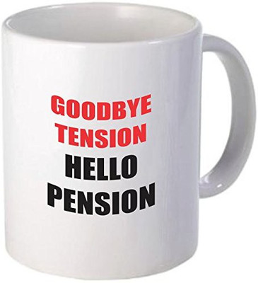 Rikki Knight Knight Goodbye Tension Hello Pension Funny Quotes Design Ceramic Coffee Cups, 11 oz, White Ceramic Mug(60 ml), Multicolor
Rikki Knight Knight Goodbye Tension Hello Pension Funny Quotes Design Ceramic Coffee Cups, 11 oz, White Ceramic Mug(60 ml), Multicolor