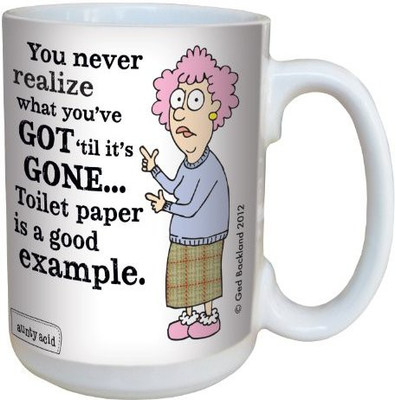 Tree-Free Greetings Greetings lm43863 Hilarious Aunty Acid Till It's Gone by The Backland Studio Ceramic, 15-Ounce Ceramic Mug(60 ml), Multicolor
Tree-Free Greetings Greetings lm43863 Hilarious Aunty Acid Till It's Gone by The Backland Studio Ceramic, 15-Ounce Ceramic Mug(60 ml), Multicolor