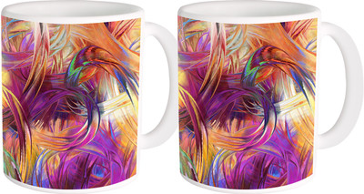 Heyworlds gifts for gradient design 05 Ceramic Mug(325 ml, Pack of 2), Multicolor
Heyworlds gifts for gradient design 05 Ceramic Mug(325 ml, Pack of 2), Multicolor