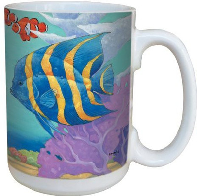 Tree-Free Greetings Greetings lm43418 Vibrant Tropical Fish by Paul Brent Ceramic with Full-Sized Handle, 15-Ounce Ceramic Mug(60 ml), Multicolor
Tree-Free Greetings Greetings lm43418 Vibrant Tropical Fish by Paul Brent Ceramic with Full-Sized Handle, 15-Ounce Ceramic Mug(60 ml), Multicolor