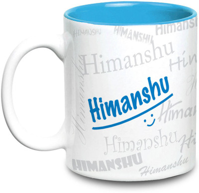Hot Muggs Me Graffiti - Himanshu Ceramic Mug(315 ml), Multicolor