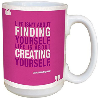 Tree-Free Greetings Greetings 45677 Inspiring Quote Creating Yourself Ceramic with Full-Sized Handle, 15-Ounce Ceramic Mug(60 ml), Multicolor
Tree-Free Greetings Greetings 45677 Inspiring Quote Creating Yourself Ceramic with Full-Sized Handle, 15-Ounce Ceramic Mug(60 ml), Multicolor