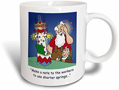 3dRose Larry Miller Cartoon About Santa Working on Toys for Christmas Ceramic, 11 oz, White Ceramic Mug(60 ml), Multicolor
3dRose Larry Miller Cartoon About Santa Working on Toys for Christmas Ceramic, 11 oz, White Ceramic Mug(60 ml), Multicolor