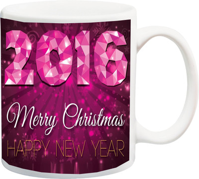 ME&YOU Gift For family/Relative/friend;2016 merry christmas happy new year printed Ceramic Mug(325 ml), Multicolor
ME&YOU Gift For family/Relative/friend;2016 merry christmas happy new year printed Ceramic Mug(325 ml), Multicolor