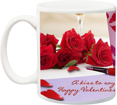 ME&YOU Gift for Husband/Wife/Boyfriend/Girlfriend;Kiss to Happy Valentine Day Printed Ceramic Mug(325 ml), Multicolor
ME&YOU Gift for Husband/Wife/Boyfriend/Girlfriend;Kiss to Happy Valentine Day Printed Ceramic Mug(325 ml), Multicolor