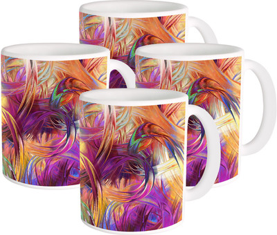 Heyworlds Gifts for pattern Design set of six 111 Ceramic Mug(325 ml, Pack of 4), Multicolor
Heyworlds Gifts for pattern Design set of six 111 Ceramic Mug(325 ml, Pack of 4), Multicolor