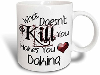3dRose What Doesnt Kill You Baking Ceramic, 15 oz, White Ceramic Mug(60 ml), Multicolor
3dRose What Doesnt Kill You Baking Ceramic, 15 oz, White Ceramic Mug(60 ml), Multicolor