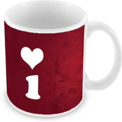 Sleep Nature's SN-MG-2678 Ceramic Mug(350 ml), Red