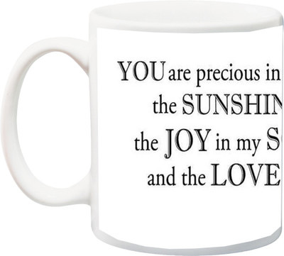 ME&YOU Gift for Mummy/mother/mum;The JOY in my SOUL and the LOVE of my life Mom HD printed Ceramic Mug(325 ml), White
ME&YOU Gift for Mummy/mother/mum;The JOY in my SOUL and the LOVE of my life Mom HD printed Ceramic Mug(325 ml), White