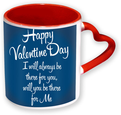 Heyworlds Happy Valentine Day Gifts Heart Shape Red Color with Handle 31 Ceramic Mug(325 ml), Multicolor
Heyworlds Happy Valentine Day Gifts Heart Shape Red Color with Handle 31 Ceramic Mug(325 ml), Multicolor