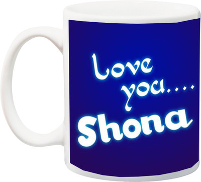 ME&YOU Gift for Husband/Wife/Boyfriend/Girlfriend On Valentine's Day/Anniversary;Love You Shona Print In Blue BG Printed Ceramic Mug(325 ml), Multicolor
ME&YOU Gift for Husband/Wife/Boyfriend/Girlfriend On Valentine's Day/Anniversary;Love You Shona Print In Blue BG Printed Ceramic Mug(325 ml), Multicolor