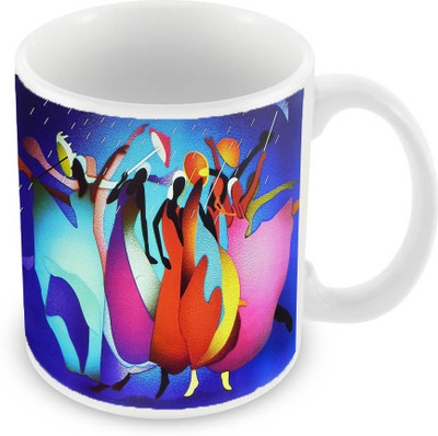Sleep Nature's SN-MG-232 Ceramic Mug(350 ml), Multicolor