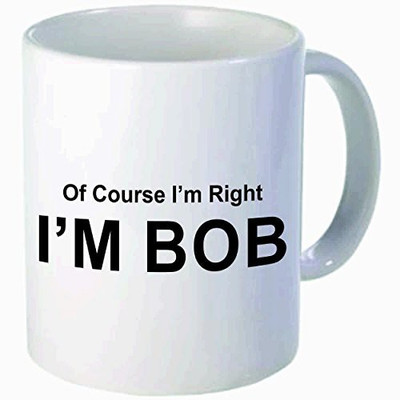 Rikki Knight Knight Of Course I'm Right I'm BOB Funny Quotes Ceramic Coffee, 11 oz, White Ceramic Mug(60 ml), Multicolor
Rikki Knight Knight Of Course I'm Right I'm BOB Funny Quotes Ceramic Coffee, 11 oz, White Ceramic Mug(60 ml), Multicolor