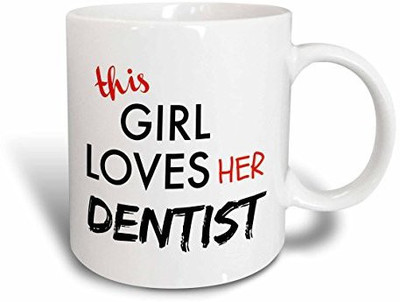 3dRose This Girl Loves Her Dentist Black and Red Lettering Ceramic, 11 oz, White Ceramic Mug(60 ml)
3dRose This Girl Loves Her Dentist Black and Red Lettering Ceramic, 11 oz, White Ceramic Mug(60 ml)