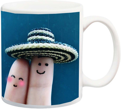 ME&YOU Valentine's Day Gifts For Him/Her/Girlfriend/Boyfriend ; Finger Smiley Face Print In Blue Background Printed Ceramic Mug(325 ml), Multicolor
ME&YOU Valentine's Day Gifts For Him/Her/Girlfriend/Boyfriend ; Finger Smiley Face Print In Blue Background Printed Ceramic Mug(325 ml), Multicolor
