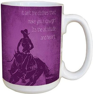 Tree-Free Greetings Greetings 46142 Cowgirl Attitude Ceramic with Full-Sized Handle, 15-Ounce Ceramic Mug(60 ml), Multicolor
Tree-Free Greetings Greetings 46142 Cowgirl Attitude Ceramic with Full-Sized Handle, 15-Ounce Ceramic Mug(60 ml), Multicolor