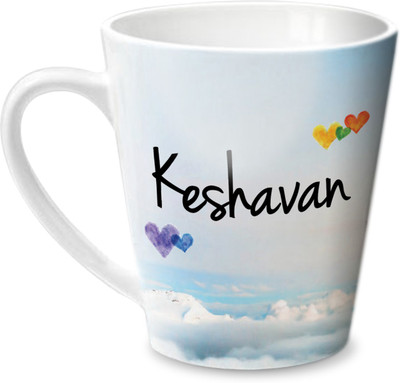 Hot Muggs Simply Love You Keshavan Conical Ceramic Mug(350 ml)