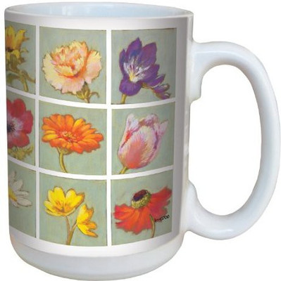 Tree-Free Greetings Greetings lm43700 Tiled Flowers on Gray by Nel Whatmore Ceramic, 15-Ounce Ceramic Mug(60 ml), Multicolor
Tree-Free Greetings Greetings lm43700 Tiled Flowers on Gray by Nel Whatmore Ceramic, 15-Ounce Ceramic Mug(60 ml), Multicolor