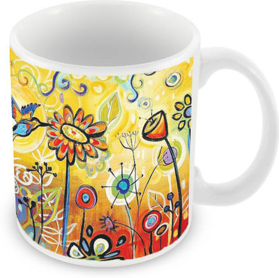 Sleep Nature's SN-MG-2139 Ceramic Mug(350 ml), Multicolor