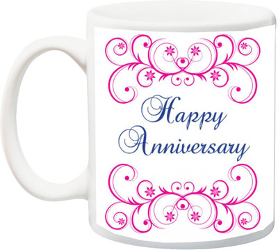 ME&YOU Gift for Father/Mother/Brother/Sister;Happy Anniversary In Beautiful Blue And Pink Font Printed Ceramic Mug(325 ml), Multicolor
ME&YOU Gift for Father/Mother/Brother/Sister;Happy Anniversary In Beautiful Blue And Pink Font Printed Ceramic Mug(325 ml), Multicolor
