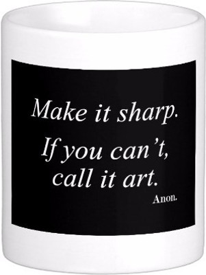 Exoctic Silver Best Quoted Coffee 00041 Ceramic Mug(300 ml), Multicolor