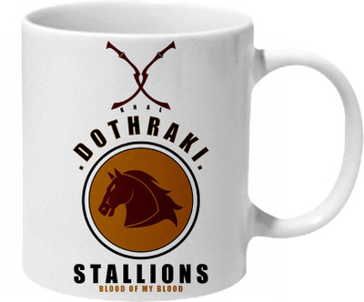 Mooch Wale Game Of Thrones Khal Stallions Blood Of My Blood Ceramic Mug(325 ml), Multicolor
Mooch Wale Game Of Thrones Khal Stallions Blood Of My Blood Ceramic Mug(325 ml), Multicolor