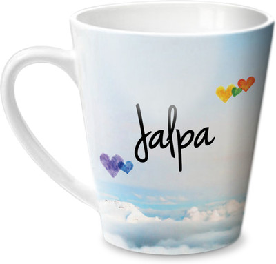 Hot Muggs Simply Love You Jalpa Conical Ceramic Mug(350 ml)