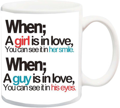 ME&YOU Valentine's Day/Anniversary Gift; When a Girl/Guy is in Love Printed Ceramic Mug(325 ml), Multicolor
ME&YOU Valentine's Day/Anniversary Gift; When a Girl/Guy is in Love Printed Ceramic Mug(325 ml), Multicolor