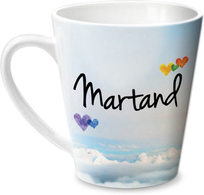 Hot Muggs Simply Love You Martand Conical Ceramic Mug(350 ml)