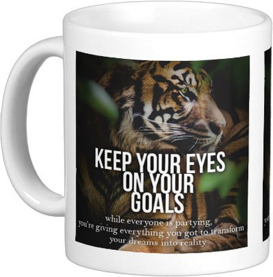 Exoctic Silver MUG60 Ceramic Mug(250 ml), White