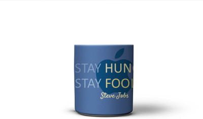 The Nodding Head 300ml Stay Hungry Stay Foolish - Steve Ceramic Mug(300 ml), Multicolor
The Nodding Head 300ml Stay Hungry Stay Foolish - Steve Ceramic Mug(300 ml), Multicolor