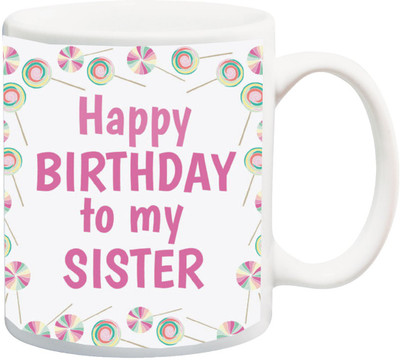 ME&YOU Gift for Dii/Didi/Sis;Happy Birthday To My Sister Printed Ceramic Mug(325 ml), Multicolor
ME&YOU Gift for Dii/Didi/Sis;Happy Birthday To My Sister Printed Ceramic Mug(325 ml), Multicolor
