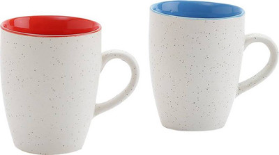 PFUMART NMUG00112 Ceramic Mug(290 ml, Pack of 2), Multicolor