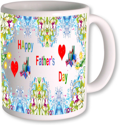 PhotogiftsIndia Happy Fathers Day 151 Ceramic Mug(350 ml), White