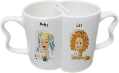 Ucard Aries and Leo Zodiac Sign Valentines Day Couple Bone China, Ceramic, Porcelain Mug(325 ml), Multicolor
Ucard Aries and Leo Zodiac Sign Valentines Day Couple Bone China, Ceramic, Porcelain Mug(325 ml), Multicolor