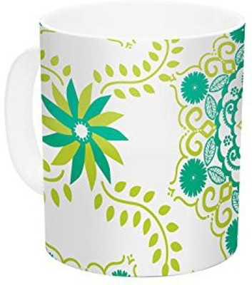 Kess InHouse InHouse Anneline Sophia Let's Dance Green Teal Floral Ceramic Coffee, 11 oz, Multicolor Ceramic Mug(60 ml)
Kess InHouse InHouse Anneline Sophia Let's Dance Green Teal Floral Ceramic Coffee, 11 oz, Multicolor Ceramic Mug(60 ml)