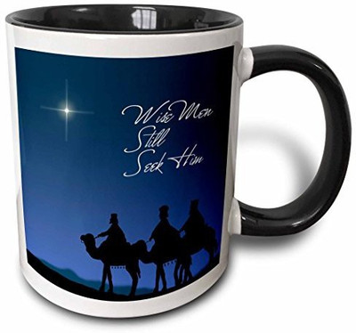3dRose mug_30754_4 Wise Men Still Seek Him Magi Following The Christmas Star Two Tone Black, 11 oz, Black/White Ceramic Mug(60 ml), Multicolor
3dRose mug_30754_4 Wise Men Still Seek Him Magi Following The Christmas Star Two Tone Black, 11 oz, Black/White Ceramic Mug(60 ml), Multicolor