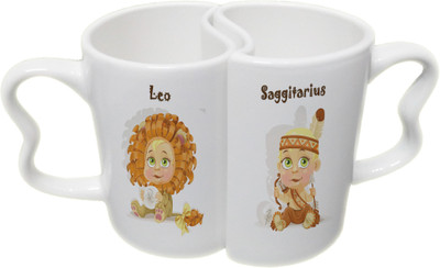 Ucard Leo and Saggitarius Zodiac Sign Valentines Day Couple Bone China, Ceramic, Porcelain Mug(325 ml), Multicolor
Ucard Leo and Saggitarius Zodiac Sign Valentines Day Couple Bone China, Ceramic, Porcelain Mug(325 ml), Multicolor