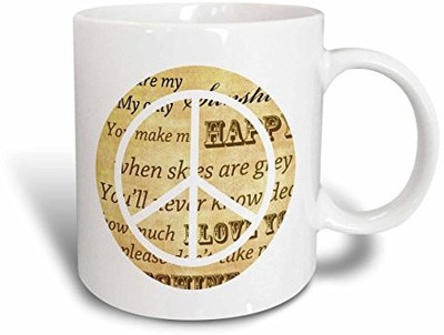 3dRose You are My Sunshine Peace Sign Inspirational Art Ceramic, 11 oz, White Ceramic Mug(60 ml), Multicolor
3dRose You are My Sunshine Peace Sign Inspirational Art Ceramic, 11 oz, White Ceramic Mug(60 ml), Multicolor