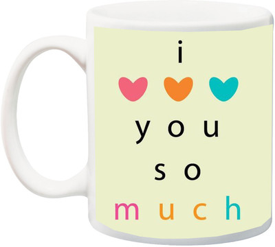 ME&YOU Valentine's Day Gift ; Special Gift I Love You So Much Printed Ceramic Mug(325 ml), Multicolor
ME&YOU Valentine's Day Gift ; Special Gift I Love You So Much Printed Ceramic Mug(325 ml), Multicolor