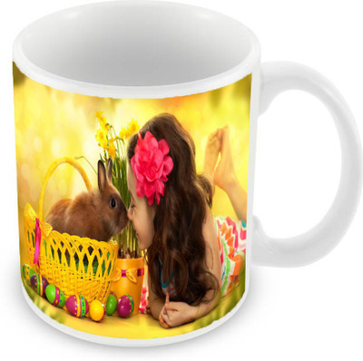 Sleep Nature's SN-MG-910 Ceramic Mug(350 ml), Multicolor