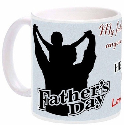 Snapgalaxy Father's Day Ceramic Mug(325 ml), White