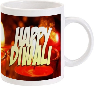 Lolprint 80 Diwali Ceramic Mug(325 ml)