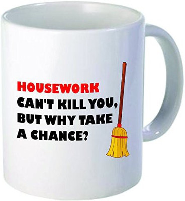 Rikki Knight LLC Knight Housework can't Kill Quote 11 oz Ceramic Coffee Cup Ceramic Mug(60 ml), Multicolor
Rikki Knight LLC Knight Housework can't Kill Quote 11 oz Ceramic Coffee Cup Ceramic Mug(60 ml), Multicolor