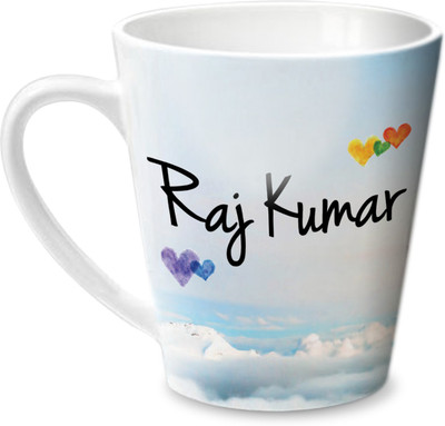 Hot Muggs Simply Love You Raj Kumar Conical Ceramic Mug(350 ml)